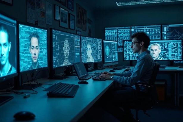 How facial recognition systems store and match data