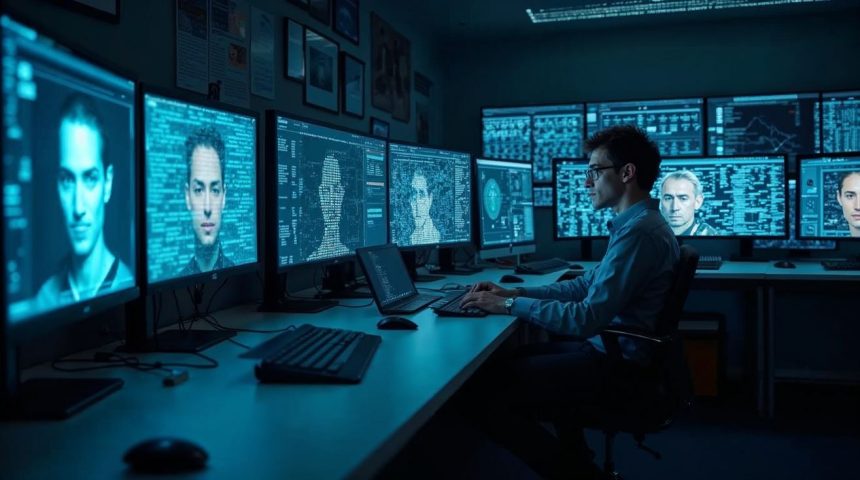 How facial recognition systems store and match data