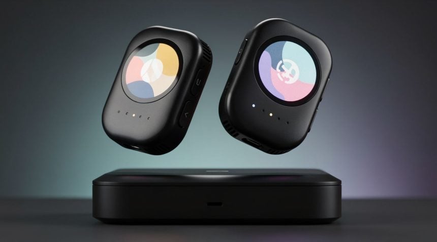 Insta360 just revealed wireless mics with E Ink screens at NAB 2026 — and they're designed to display logos